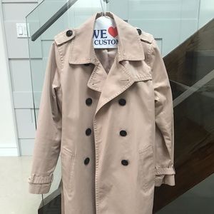 Gap Trench Coat Beige Tan Double Breasted